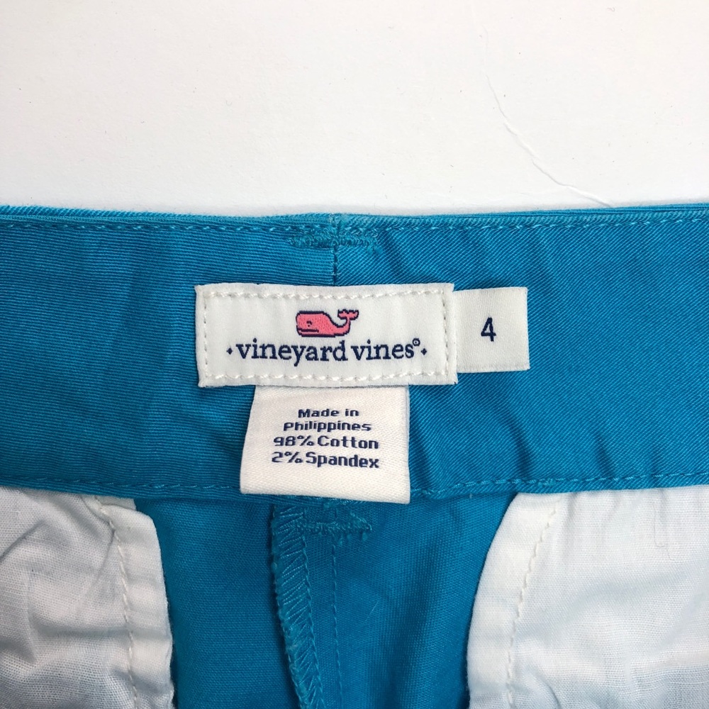 Vineyard Vines shorts, turqoise blue with whale logo - Picture 3 of 5